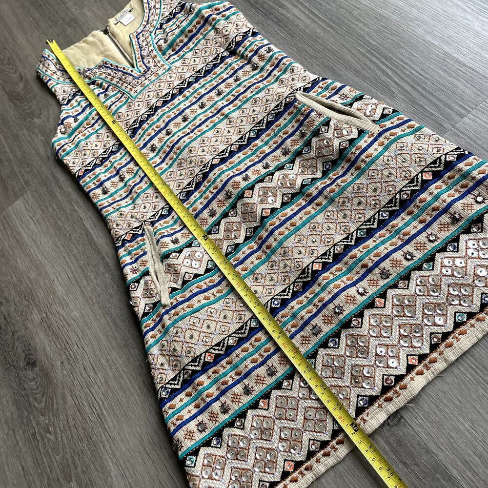 Lucky Brand Sequin Tribal Dress Small​​​​ - Picture 3 of 7